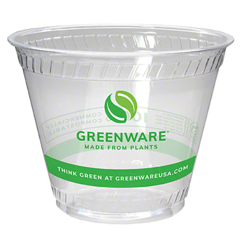 9 oz. Compostable PLA Old Fashioned Cold Drink Cup with Print | Pactiv ...