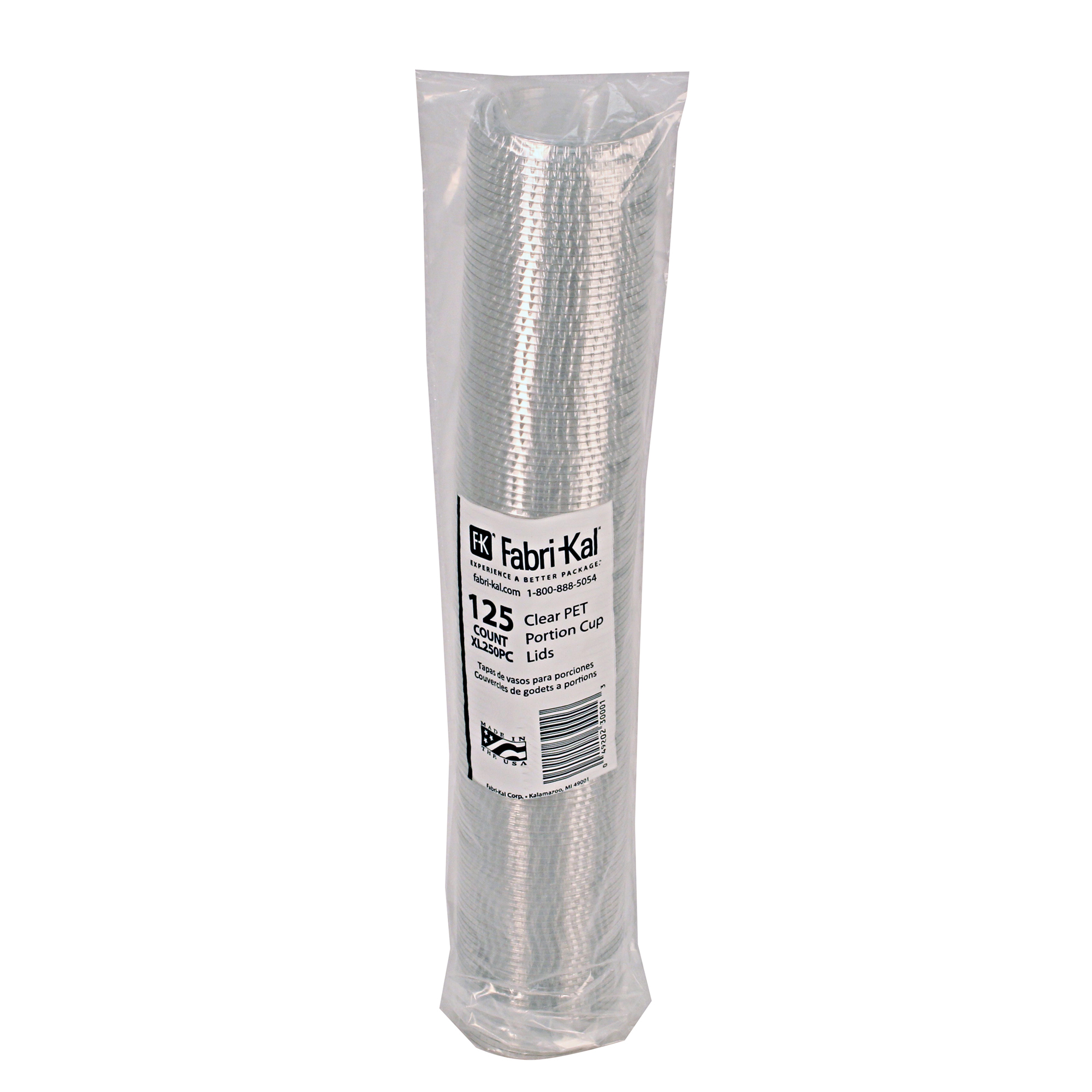 Flat PET Portion Cup Lids, Fits 1.5 oz., 2 oz., and 2.5 oz