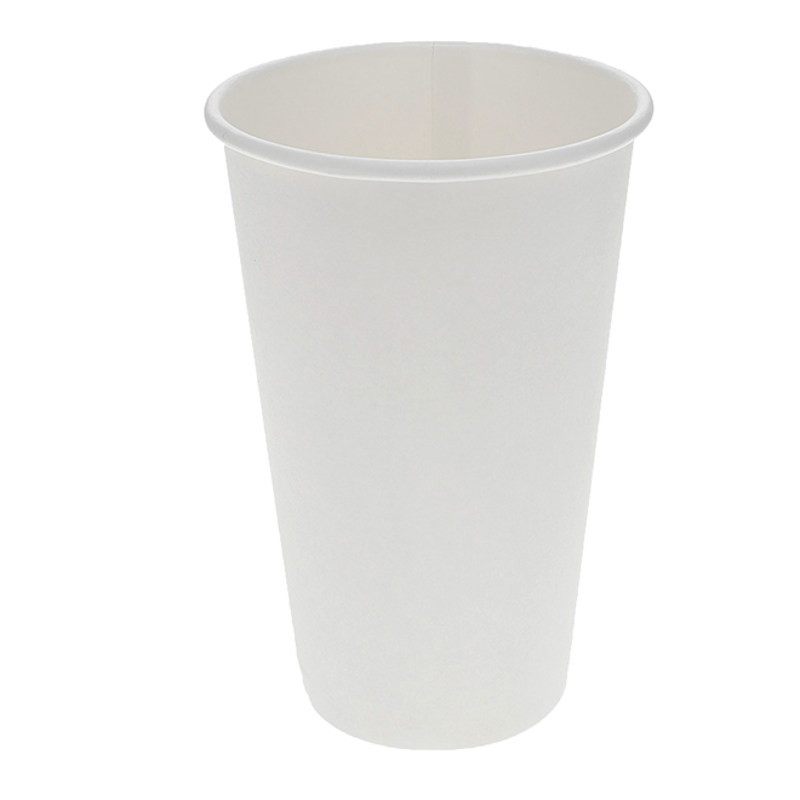 Choice 16 oz. White Poly Paper Hot Cup - 1000/Case