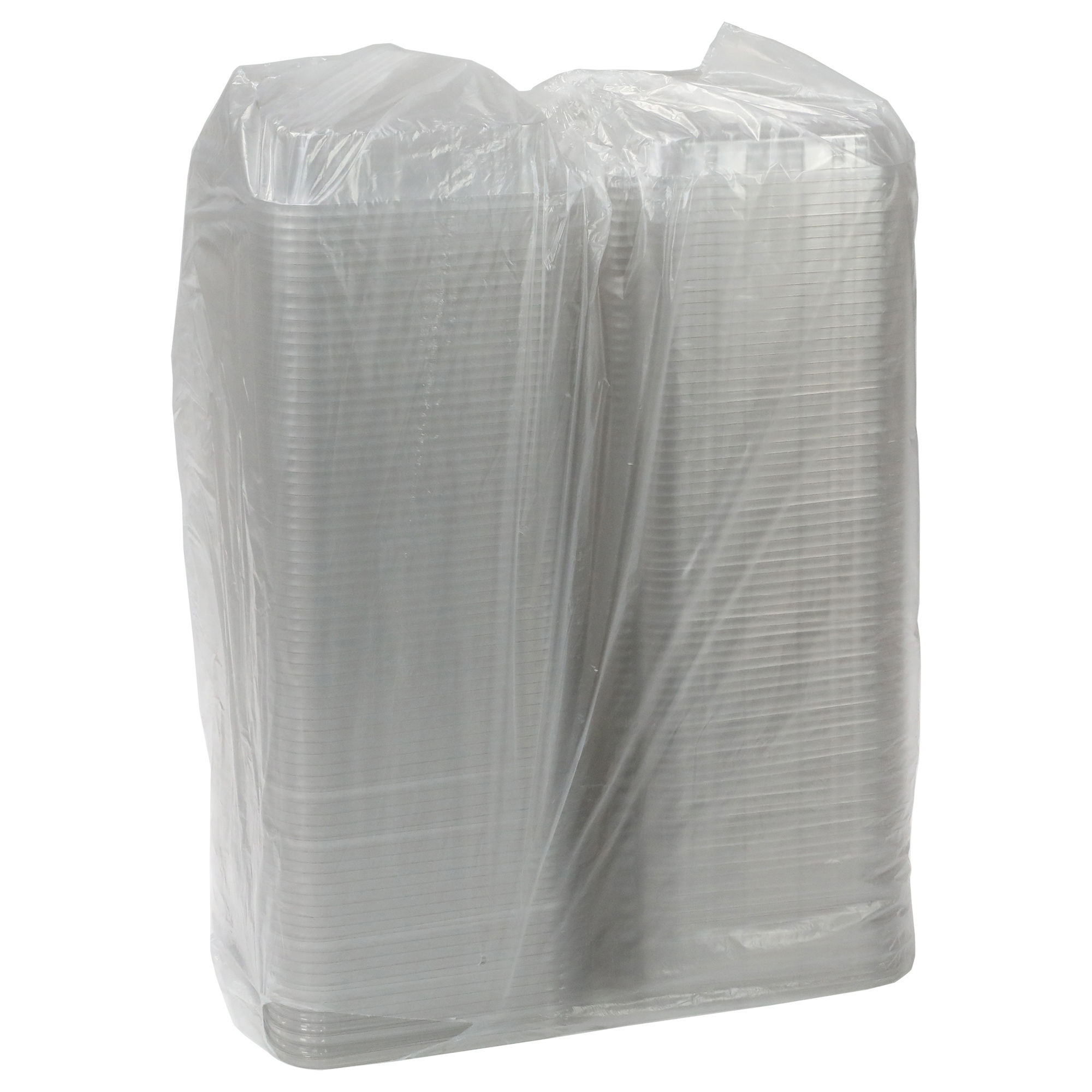 Plastic Deli Container PET Tamper-Evident Dome Lid Flat 475ml (100 Units)