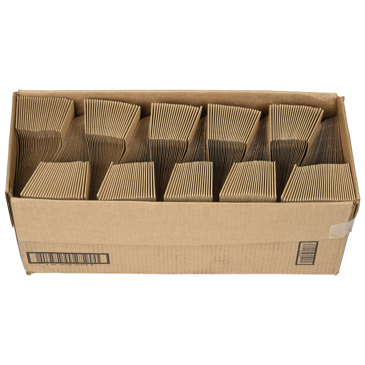 8 oz. - 24oz. 2 Cup Carrier Paperboard, Kraft, 250 ct. | Pactiv