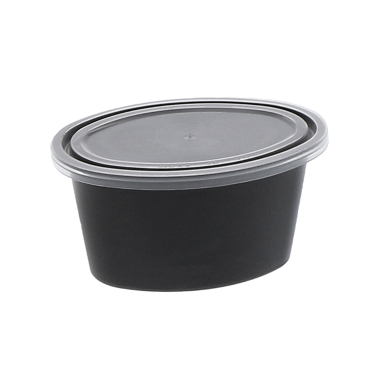 Ellipso® 3 oz. Microwavable Portion Cup and Lid Combo, Black, 500