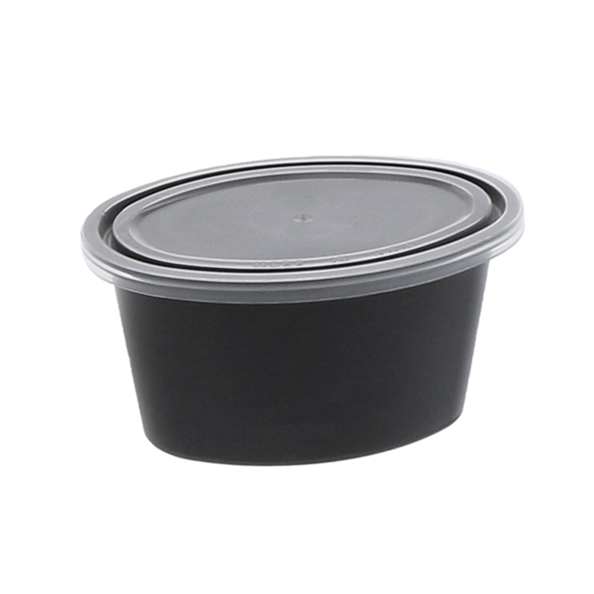 Ellipso® 4 oz. Microwavable Portion Cup and Lid Combo, Black, 500 ct.