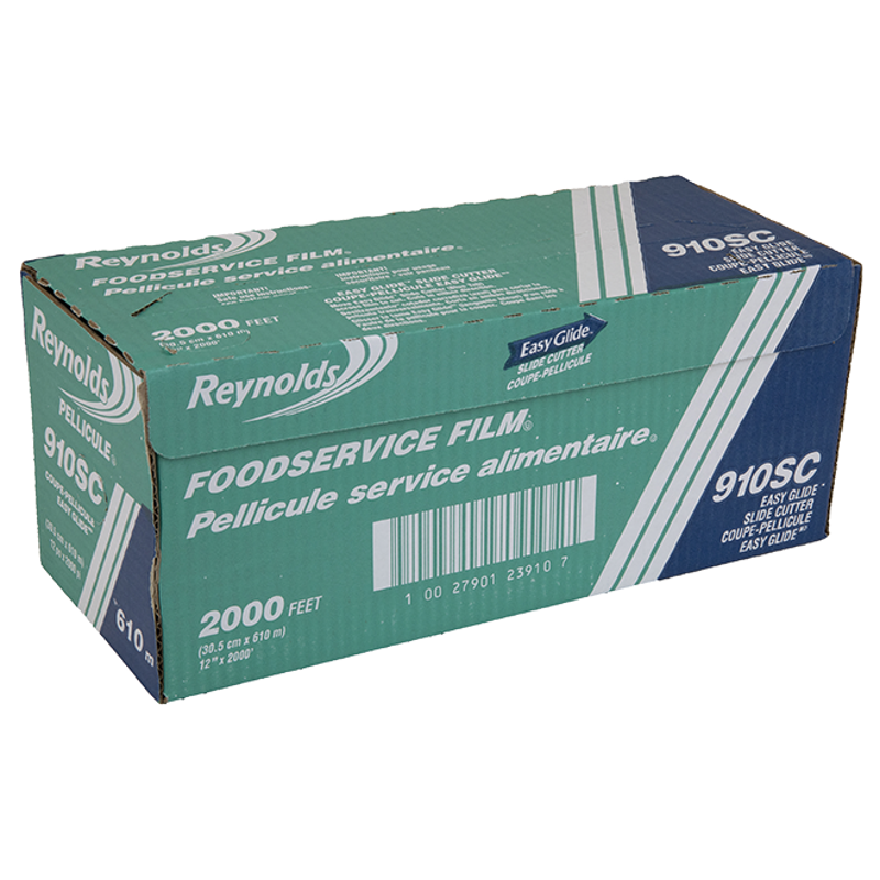 Reynolds® 12" x 2,000' Food Service Plastic Film Wrap with Slide Cutter