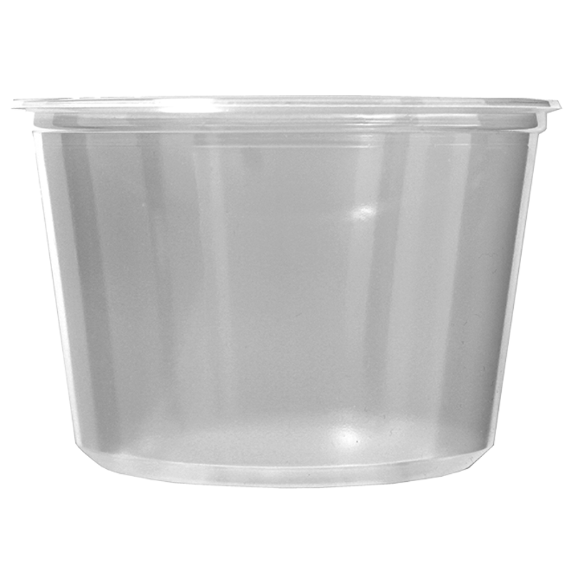 Pro-Kal 16 oz. Polypropylene Round Deli Containers and Lids Combo Pack ...