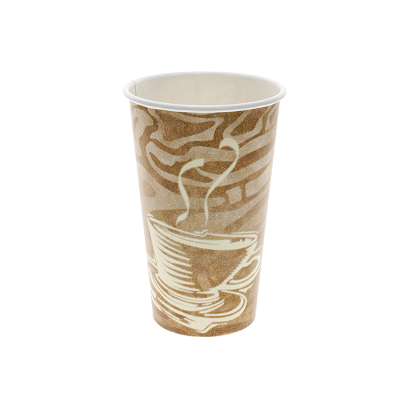 16 oz. Paper Hot Cup, Swirl Print | Pactiv Evergreen