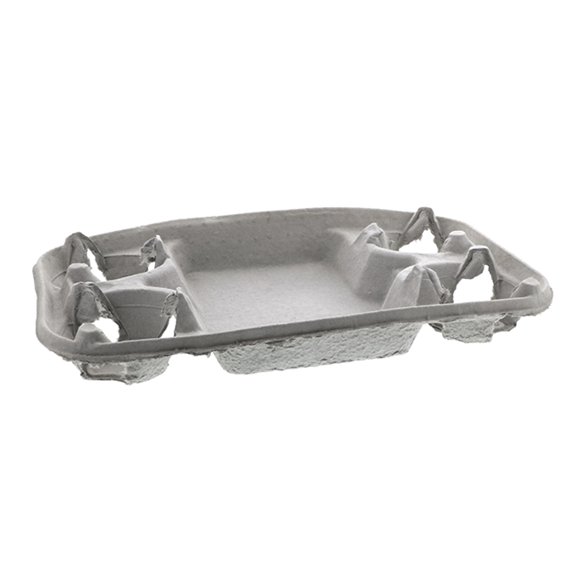 4 Cup Fiber Blend Universal Cup Carrier with Food Tray | Pactiv