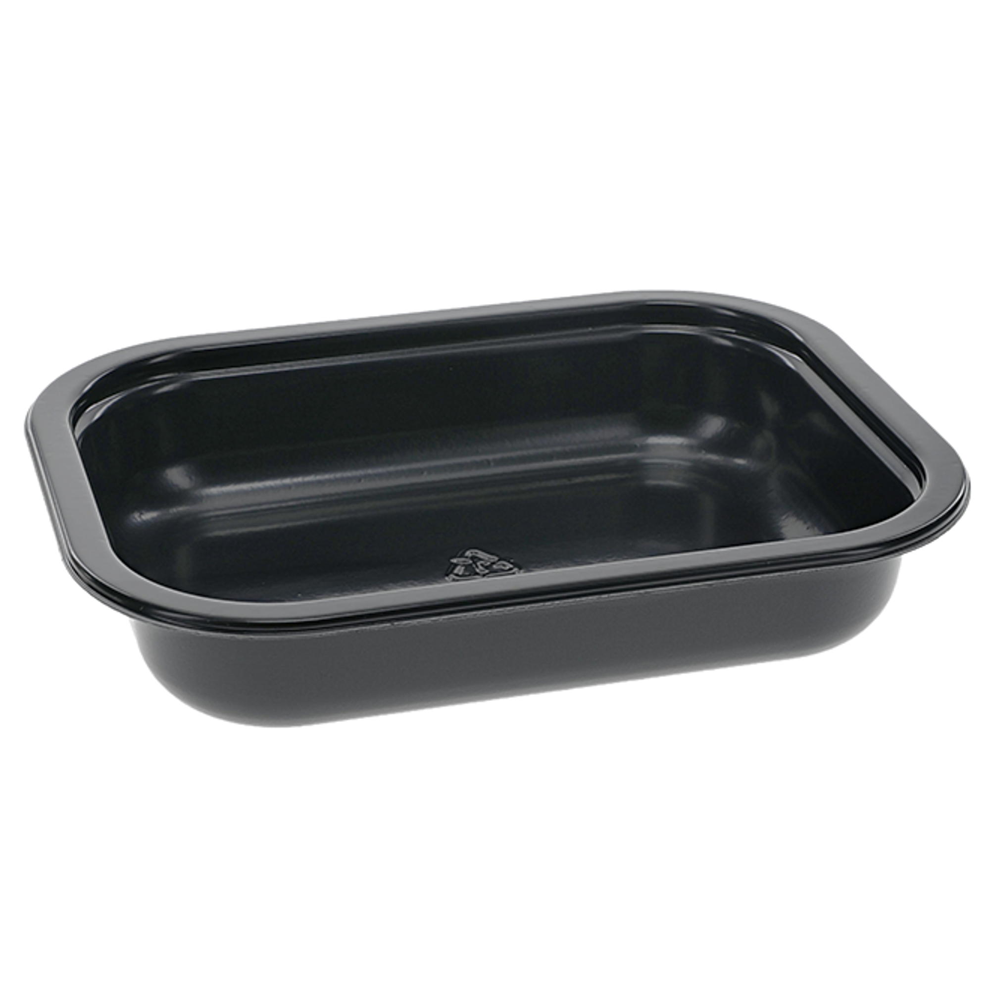 14 oz. Rectangular CPET Tray, Black, 630 ct. | Pactiv Evergreen
