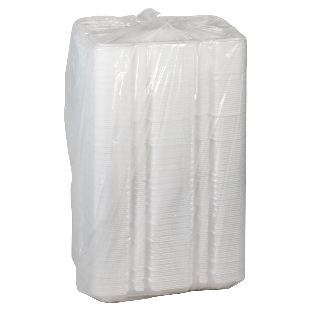 13 x 4.5 x 3'' PS Foam Hinged Lid Rectangular Container | Pactiv