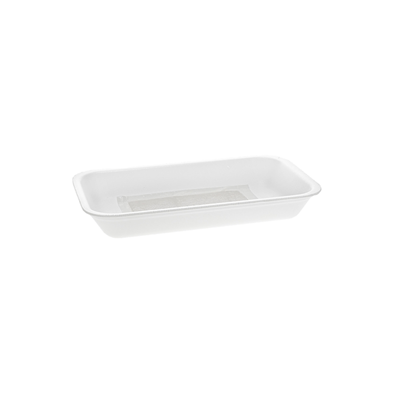 10D Polystyrene Foam Processor Tray with SAP Pad | Pactiv Evergreen