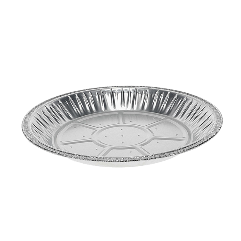 9" Perforated Medium Pie Plate, Silver, 450 Ct. Pactiv Evergreen