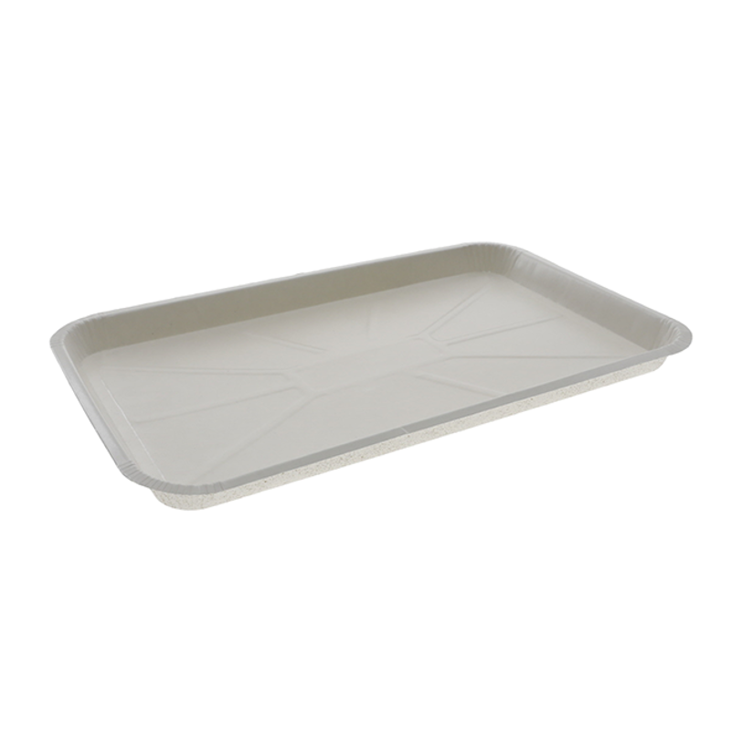 24 oz. Pressware Classic Stoneware Dual-Ovenable Paperboard Tray ...