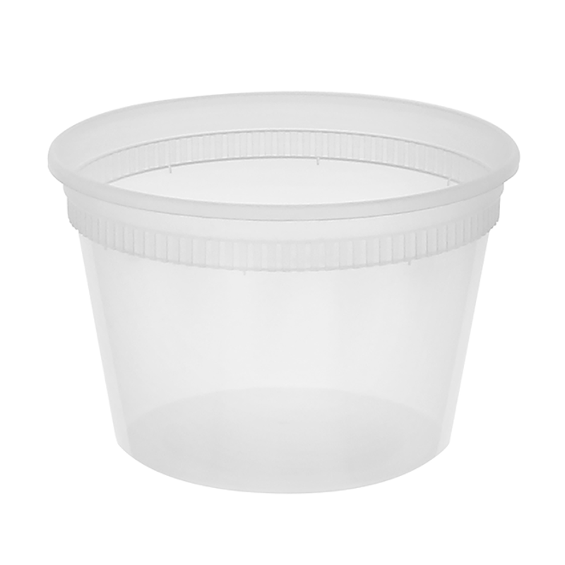 DELItainer® 16 oz. Microwavable Round Takeout Container, Bulk ...