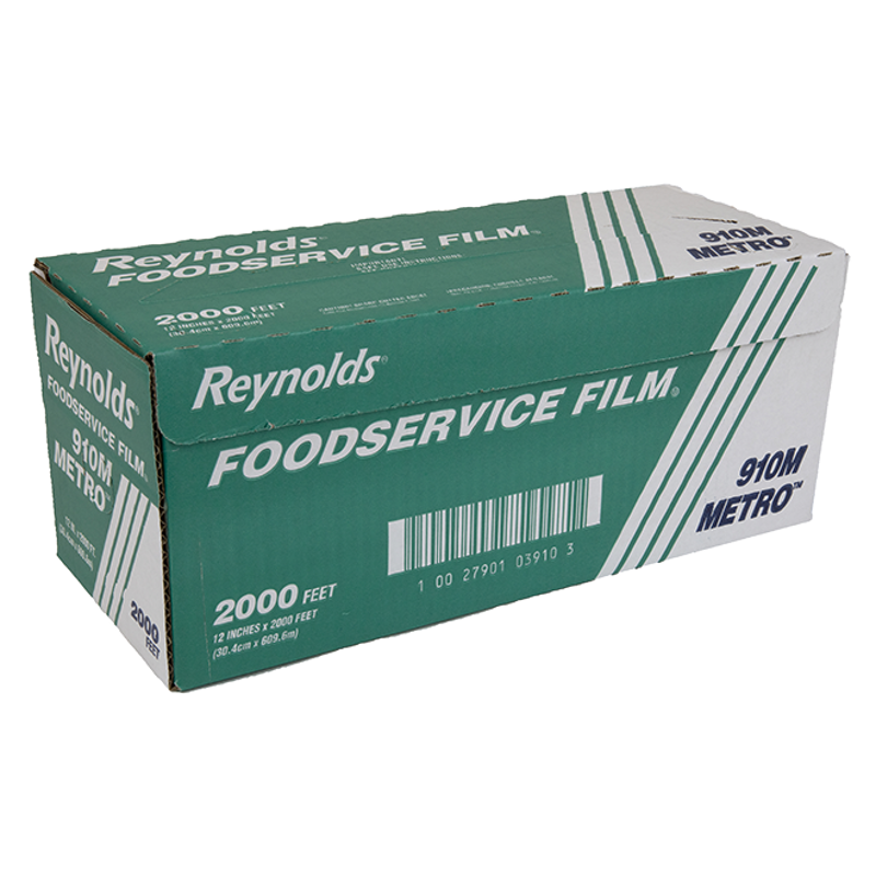 Reynolds® Metro™ 12" x 2,000' Food Service Plastic Wrap Film with Metal