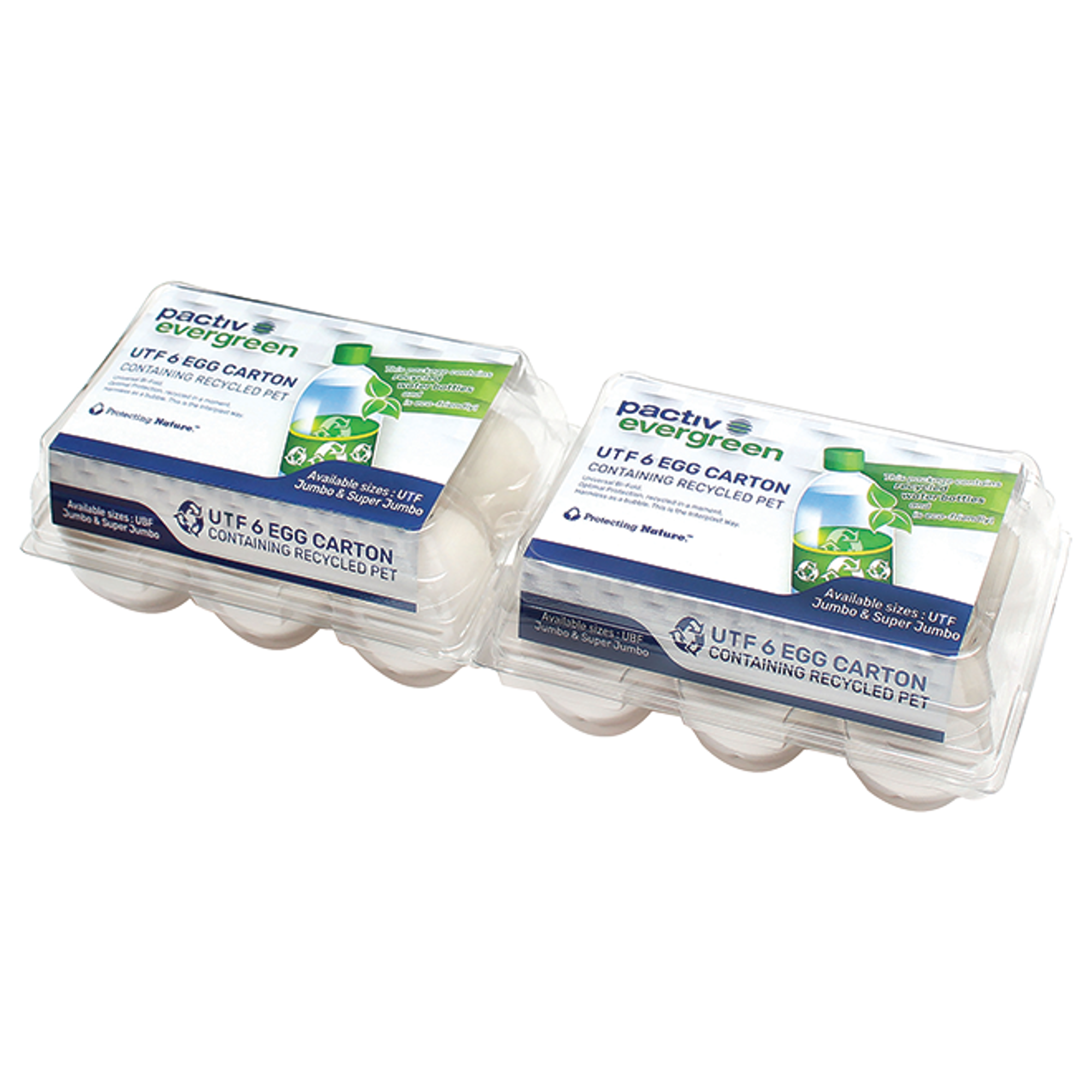 2 X 3 Universal Tri-Fold Jumbo Cell Egg Twin Pack 6 Carton