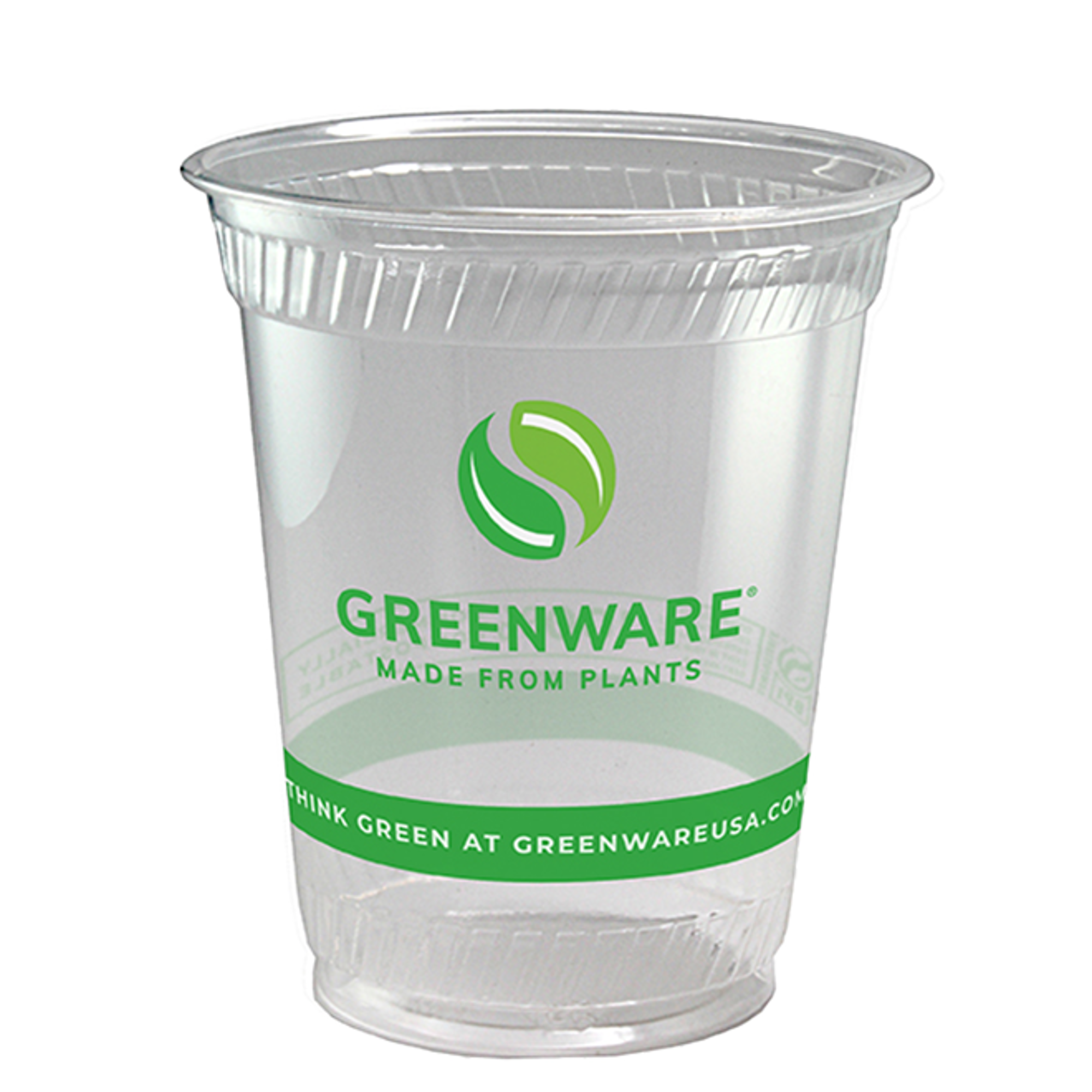 Compostable Vegware Green Band Standard PLA Cold Drinks Cup – Green Man  Packaging