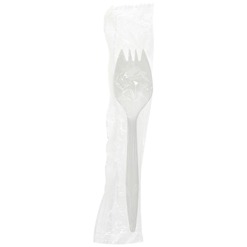 Fieldware® Medium Weight Wrapped Plastic Cutlery Set (Spork, 10
