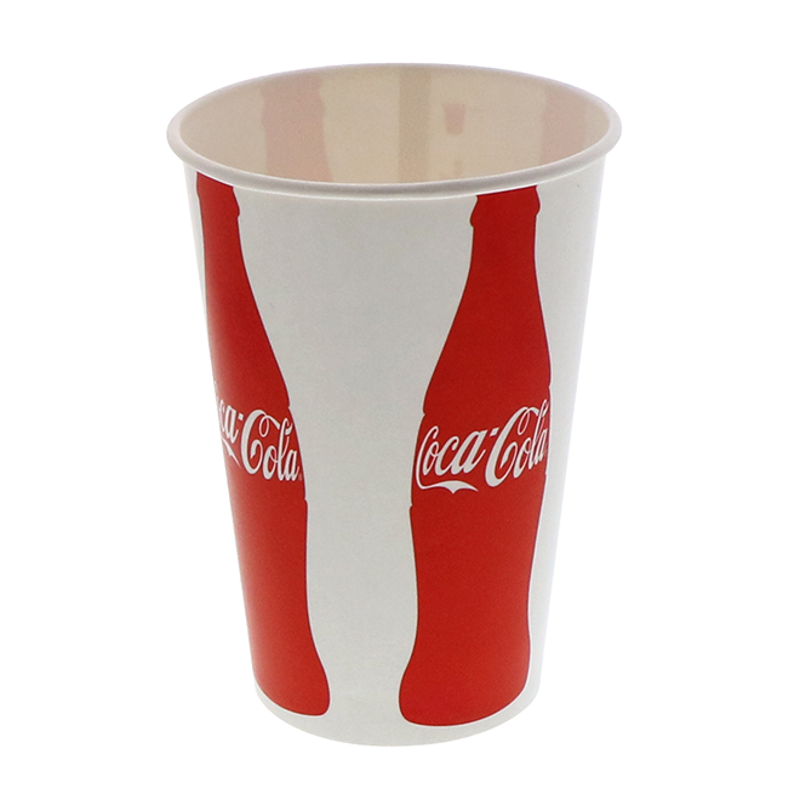 16 oz. Poly Coated Paper Cold Cup, Iconic Coke Print | Pactiv Evergreen