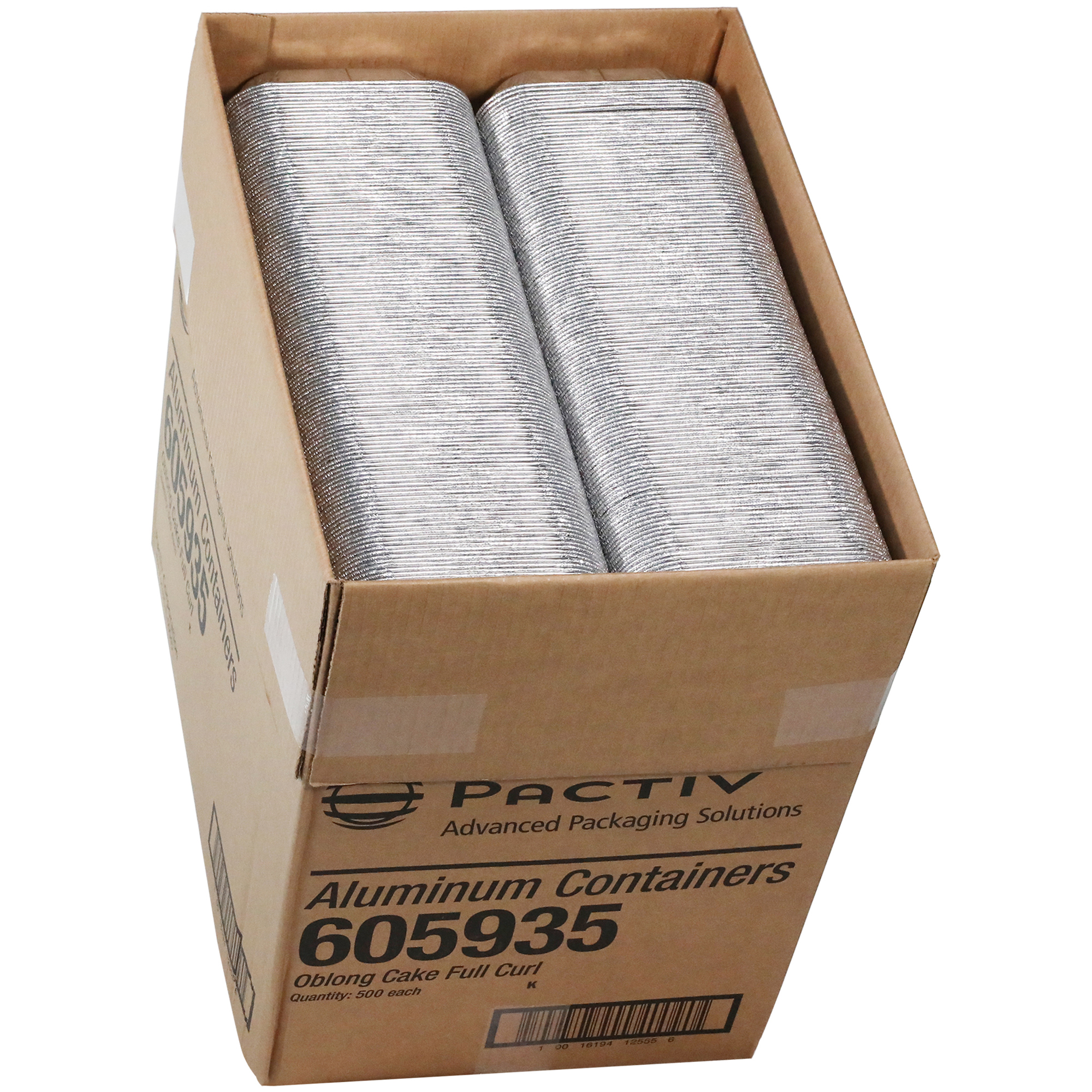 Aluminum Oblong Cake Pan, Full Curl, 500 Ct. | Pactiv Evergreen