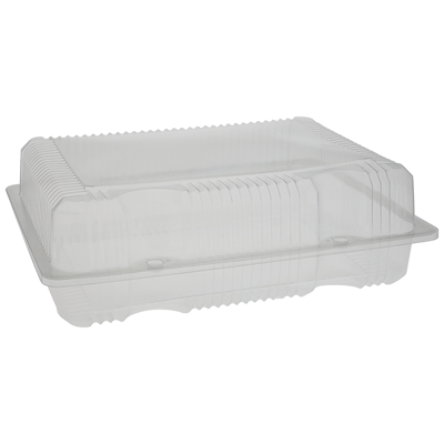 13'' x 10'' x 4.25'' PET Hinged Lid Bakery Container | Pactiv