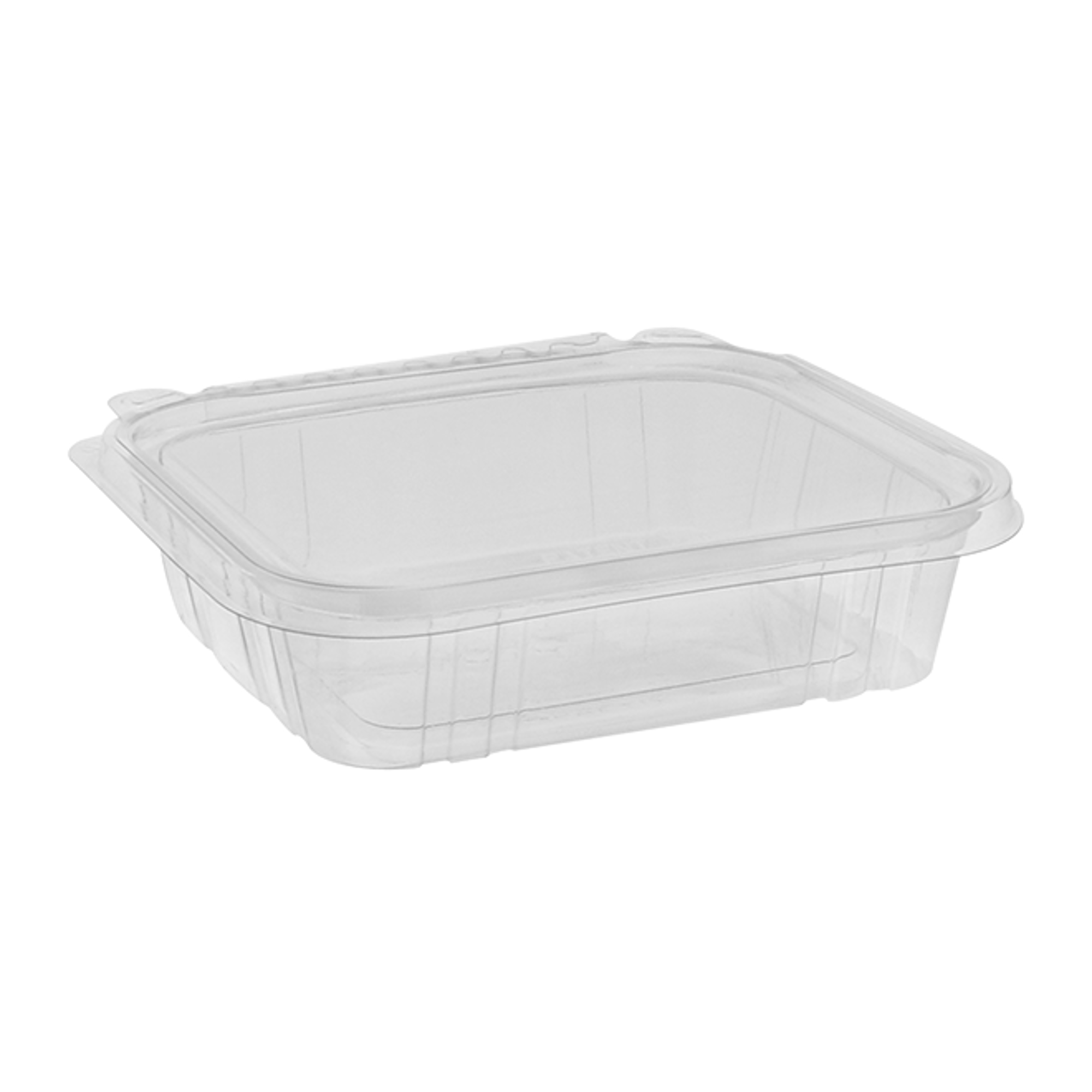 20 oz. Tamper Evident Recycled Plastic Hinged Deli Container