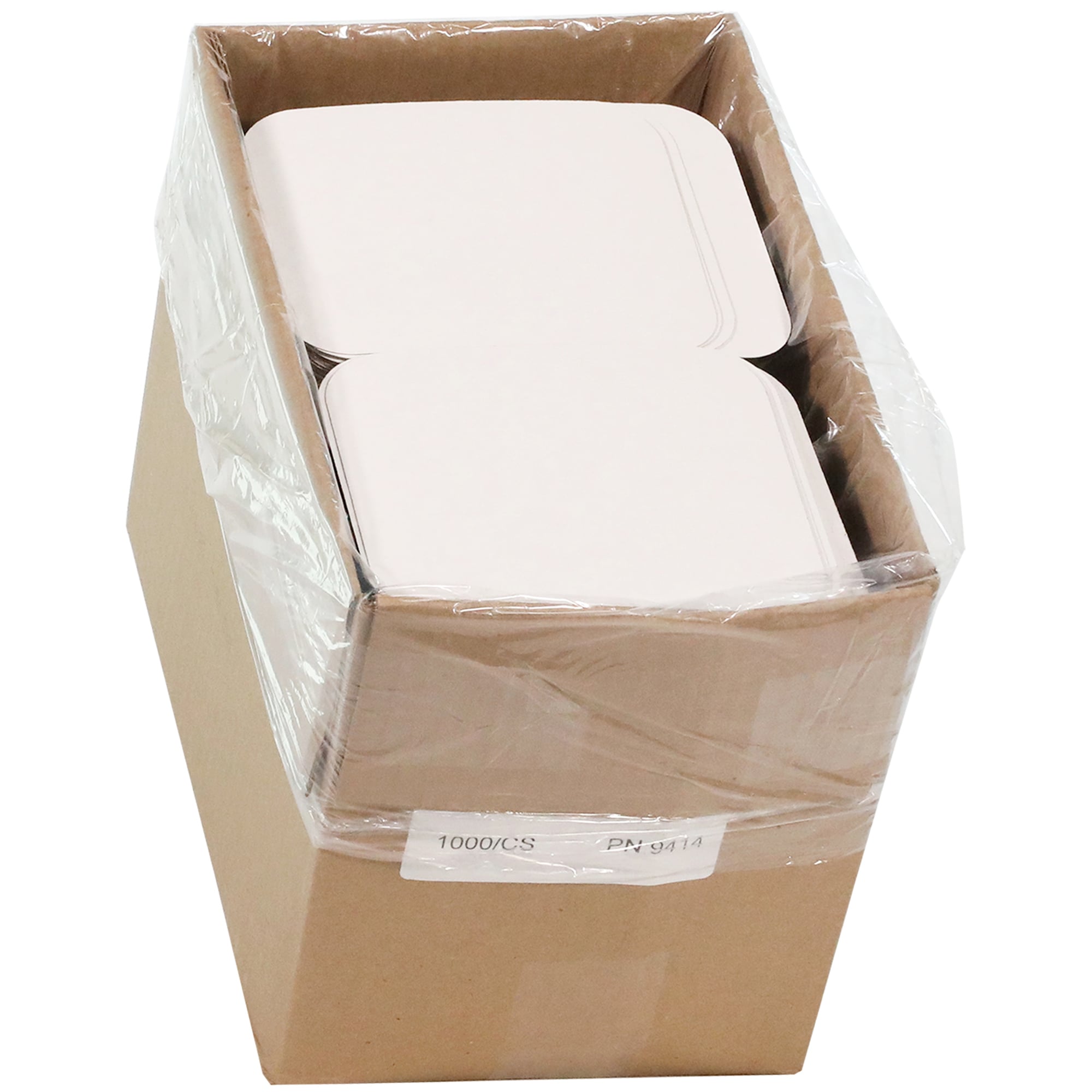 Foil Laminated Board Lid Cover for 705 Containers, White/Silver