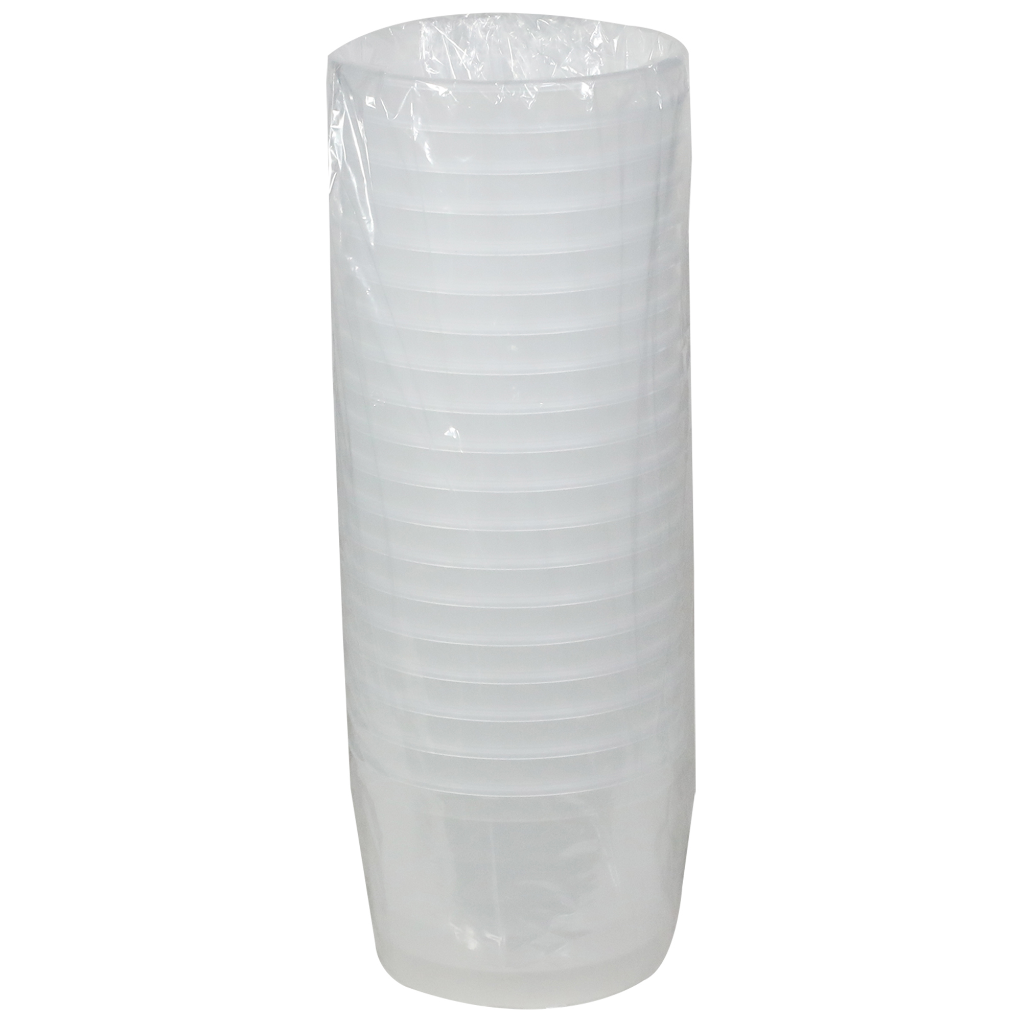 64 oz. Translucent Round Hi-Heat Microwavable Deli Container - 100/Case