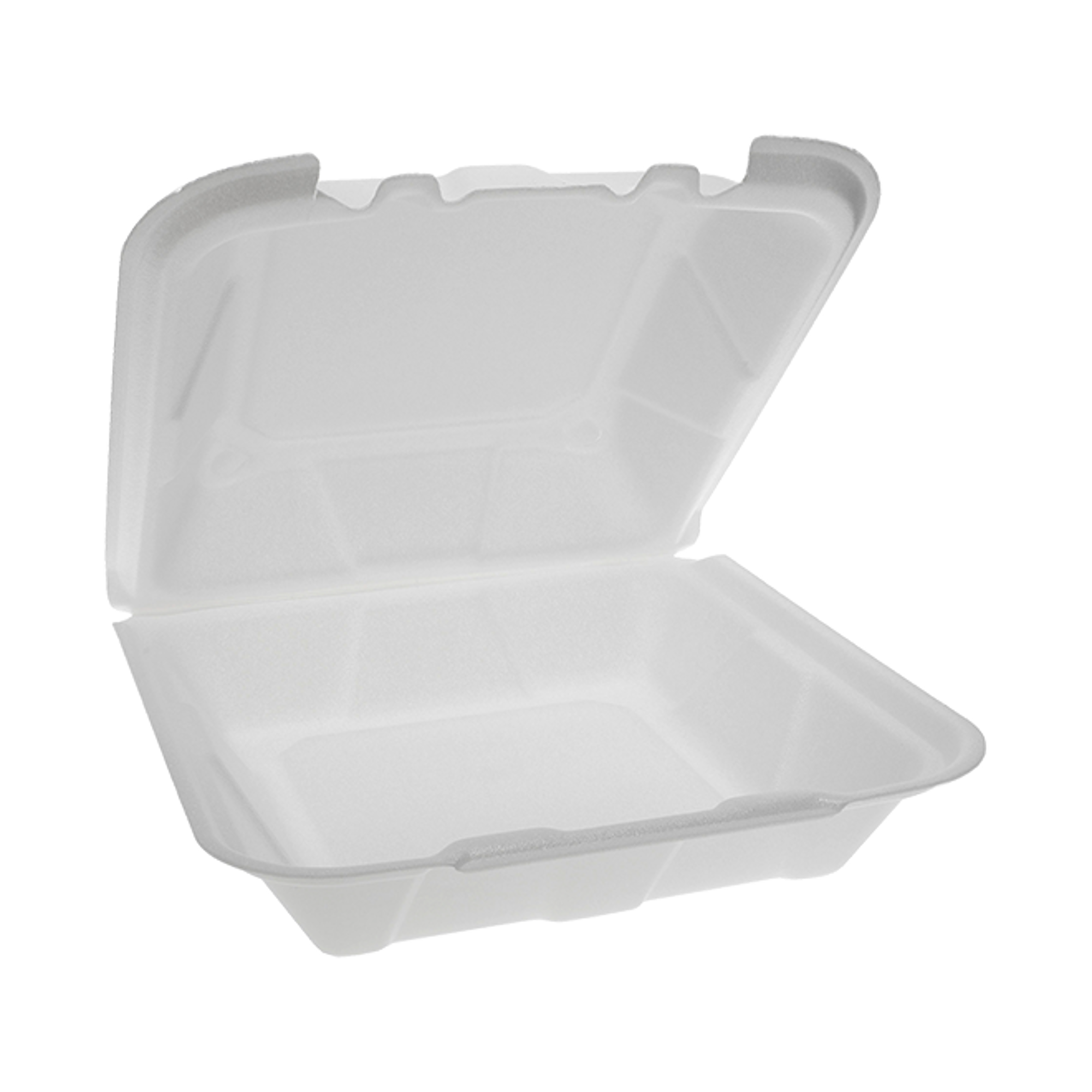 Pactiv Foam Lid Containers 8.42x8.15x3 3-compartment Ytd18803econ : Target