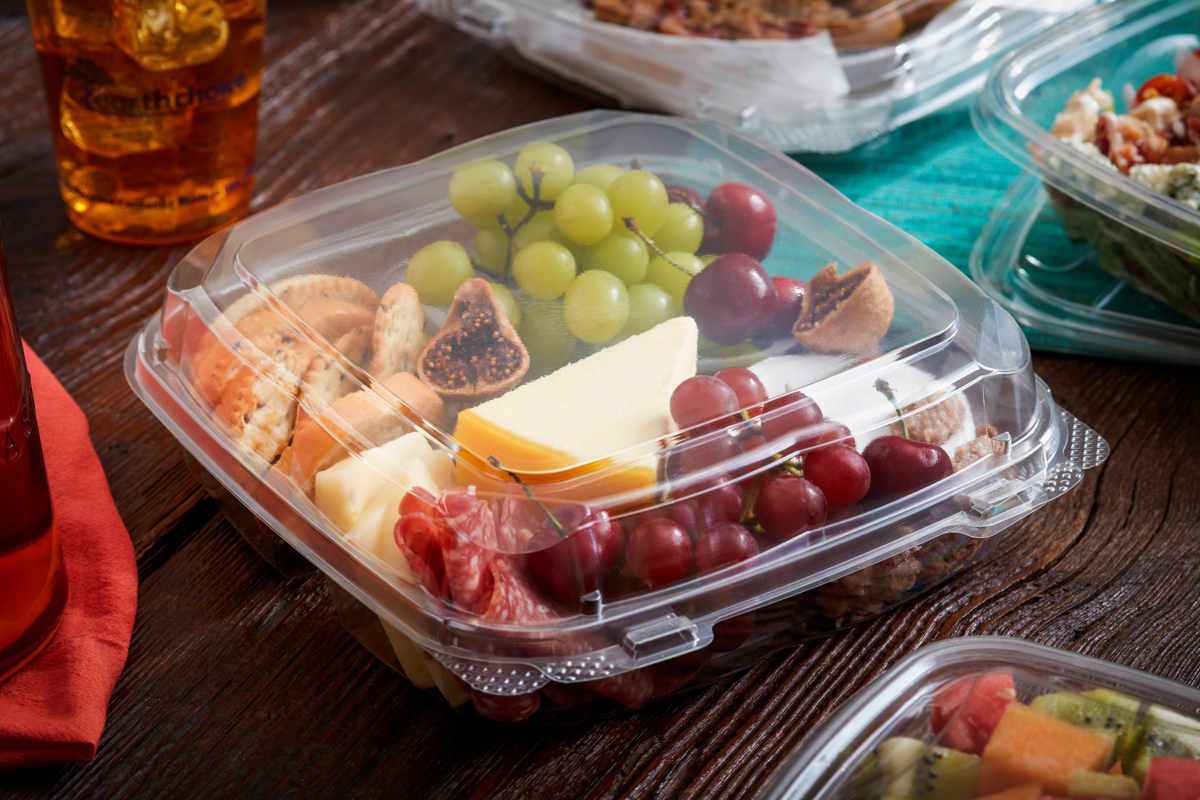 Pactiv Carry-Out Food Container,9-1/8 W,PK150 YTD199010000, 1 - Kroger