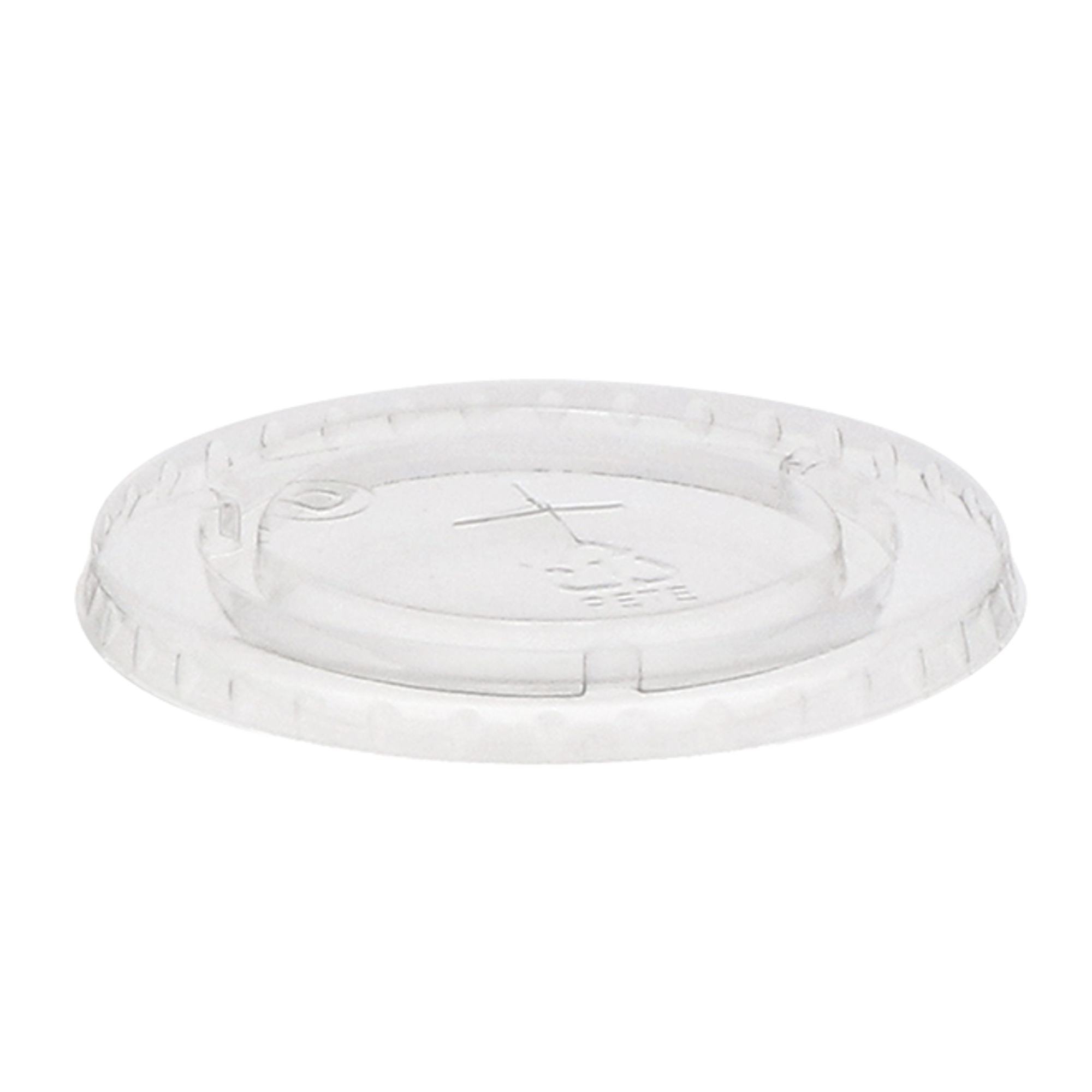 Recycled Plastic Flat lid with Straw Slot for 32 oz. Cup | Pactiv