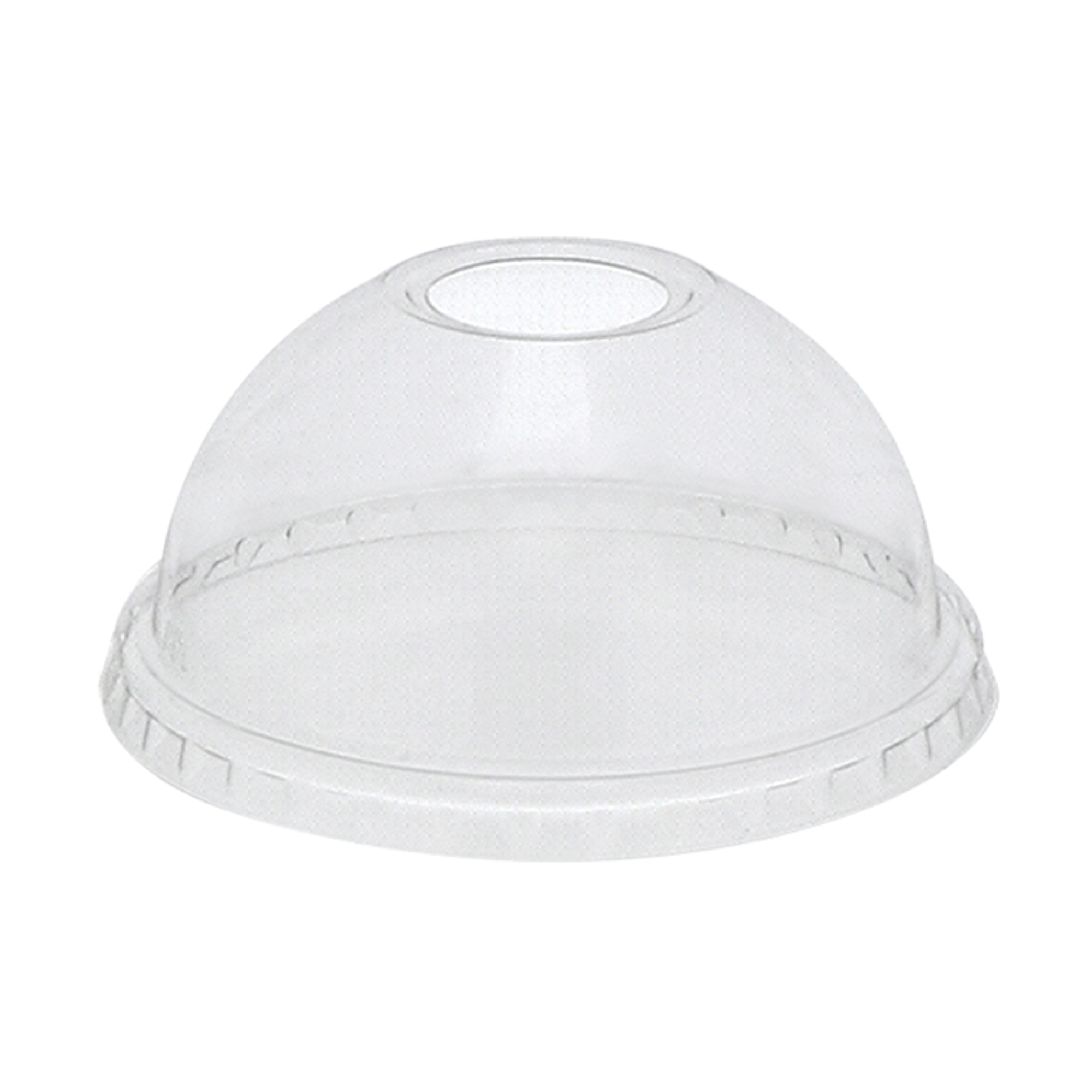 Recycled Plastic Dome Lid with Hole for 