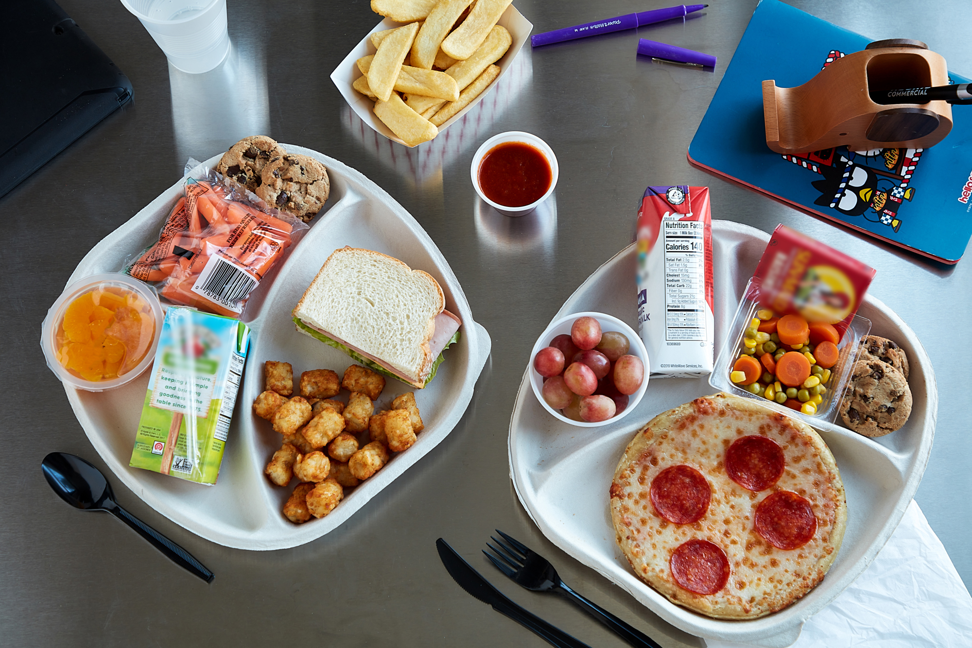 Fiber Compostable School Lunch Trays