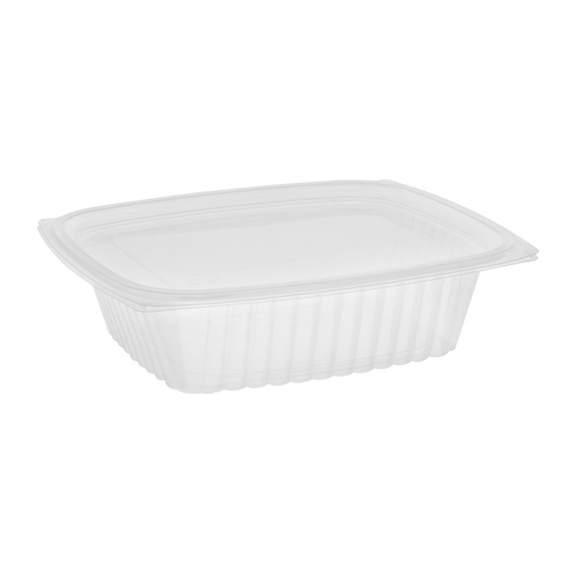 24 oz. 2 Piece Showcase® Deli Container Base and Lid Combo, Clear, 200