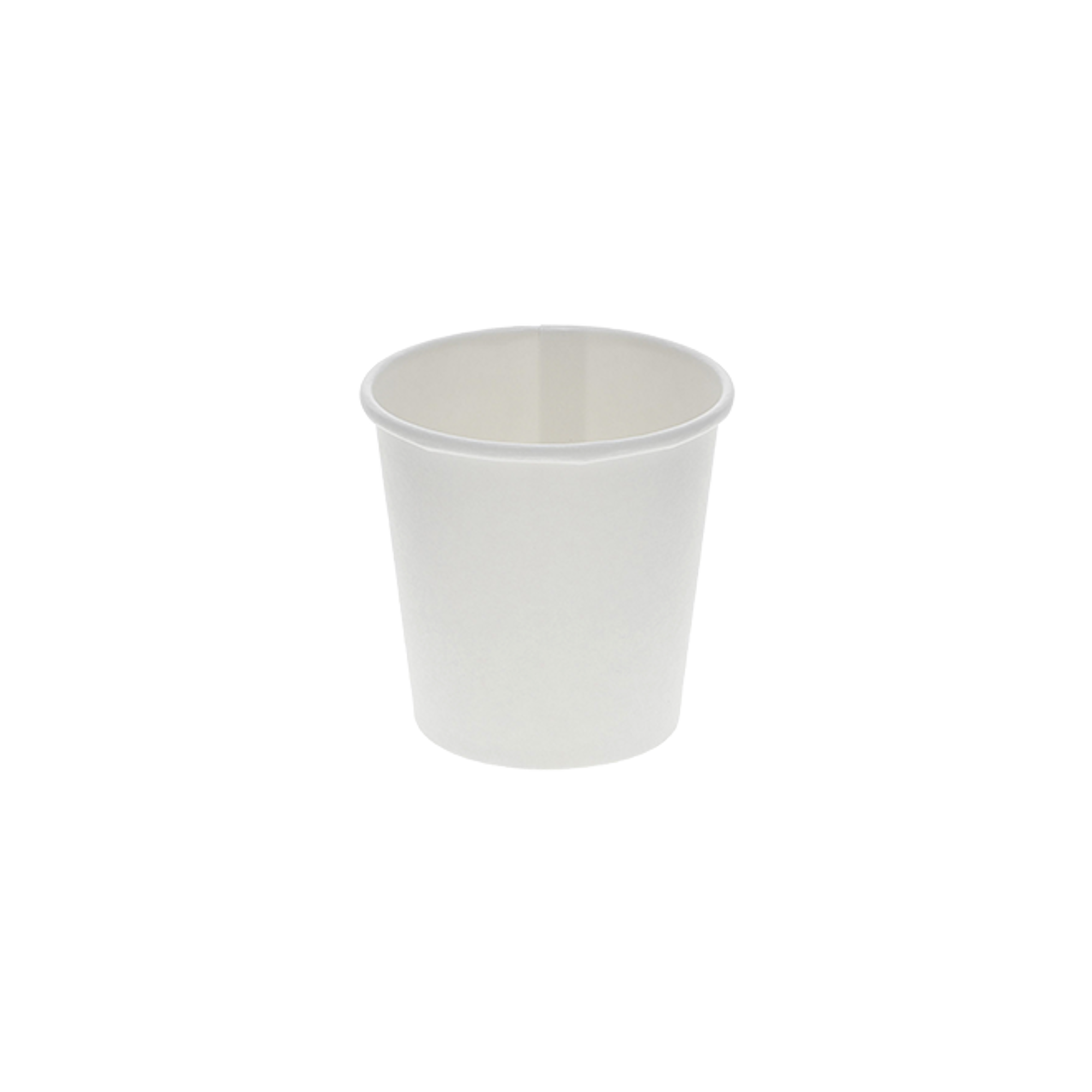 Choice 4 oz. White Poly Paper Hot Cup - 50/Pack