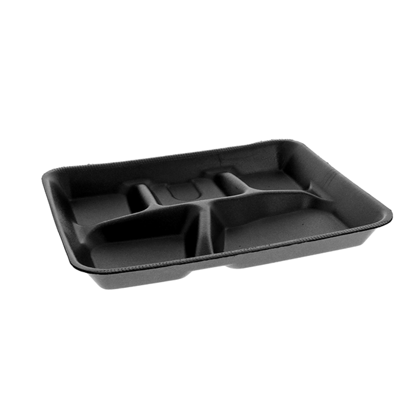 School Lunch Tray Black, 500 ct. Pactiv Evergreen