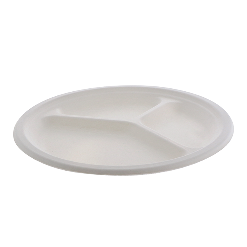 10" PFASFree Compostable Fiber Blend Plate Pactiv