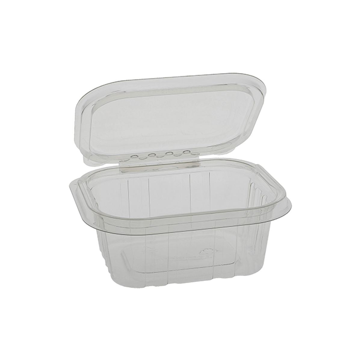 12oz Clear PP Plastic Square Snap-Lock Containers (Tamper-Evident Lid) - Clear