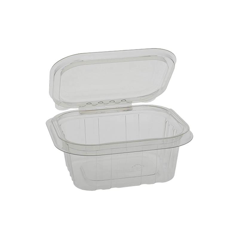 EarthChoice rPET Clear Clamshell Hinged Tamper Evident Deli Container - 64  oz - 8 x 8 - TEHL8X864 - 150/Case - US Supply House