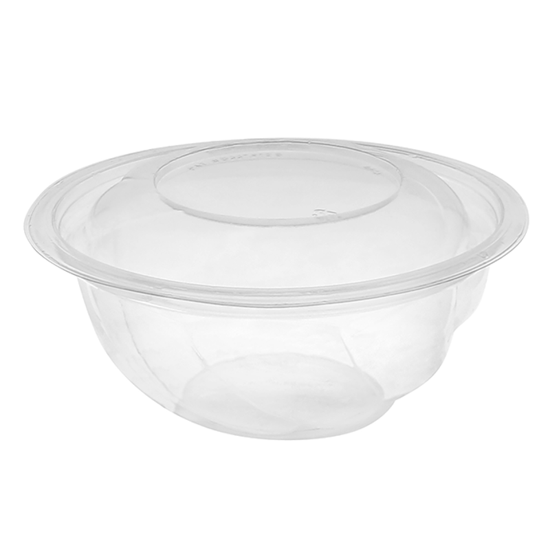 24 oz. plastic disposable plastic salad bowl