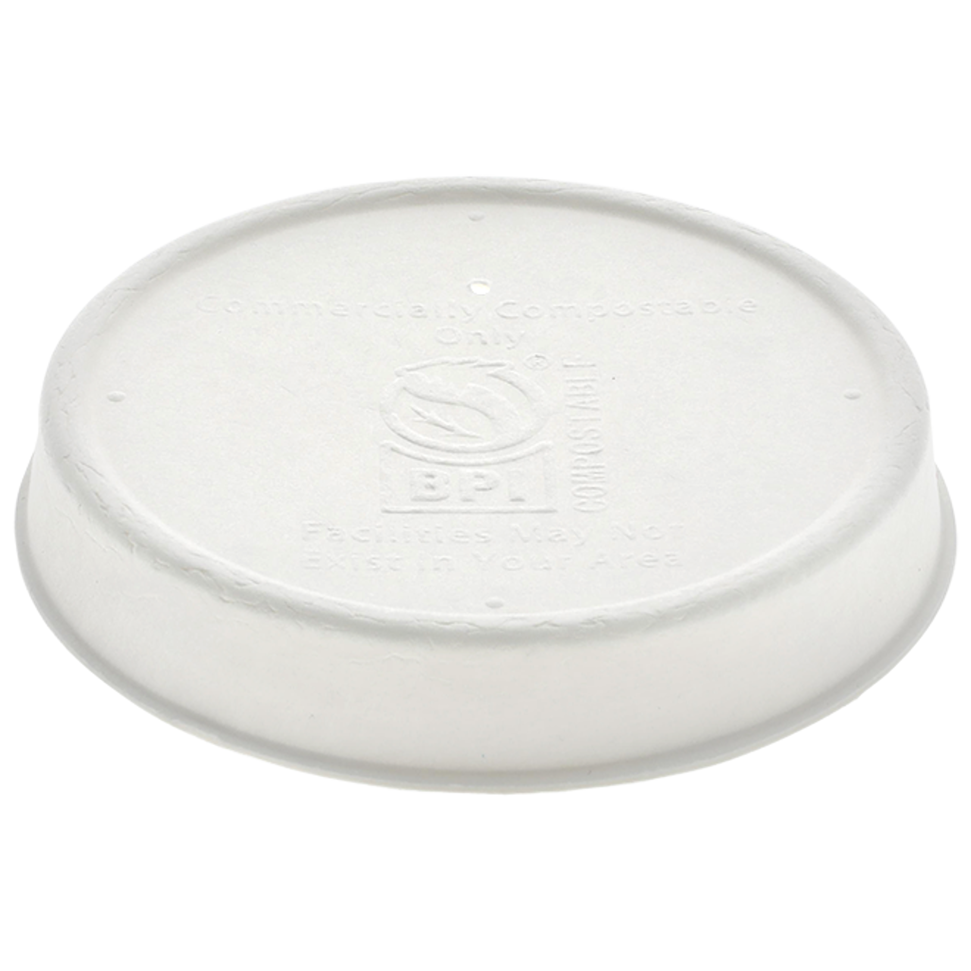 PFAS-Free Compostable Fiber Blend Lid for 8–16 oz. Soup Cups