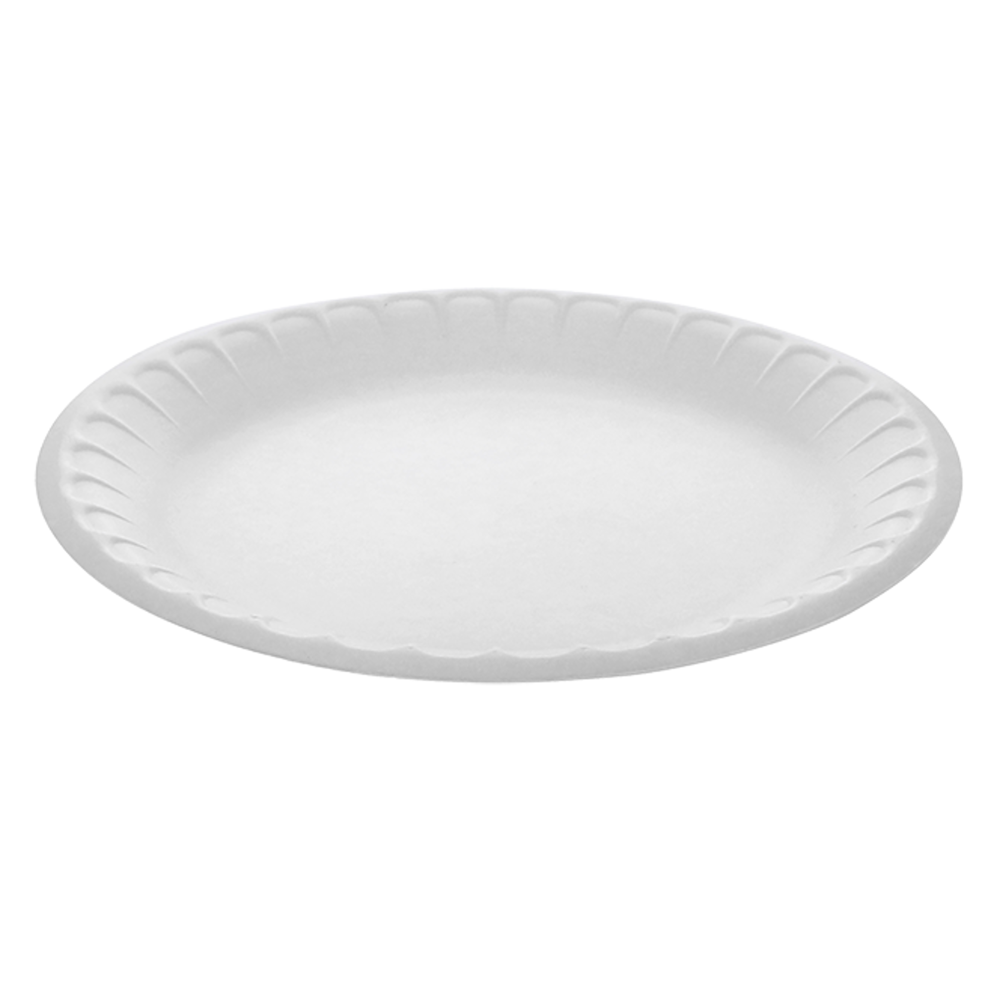 Pactiv Laminated Foam Dinnerware, Plate, 9 Dia, Black, 500/Carton