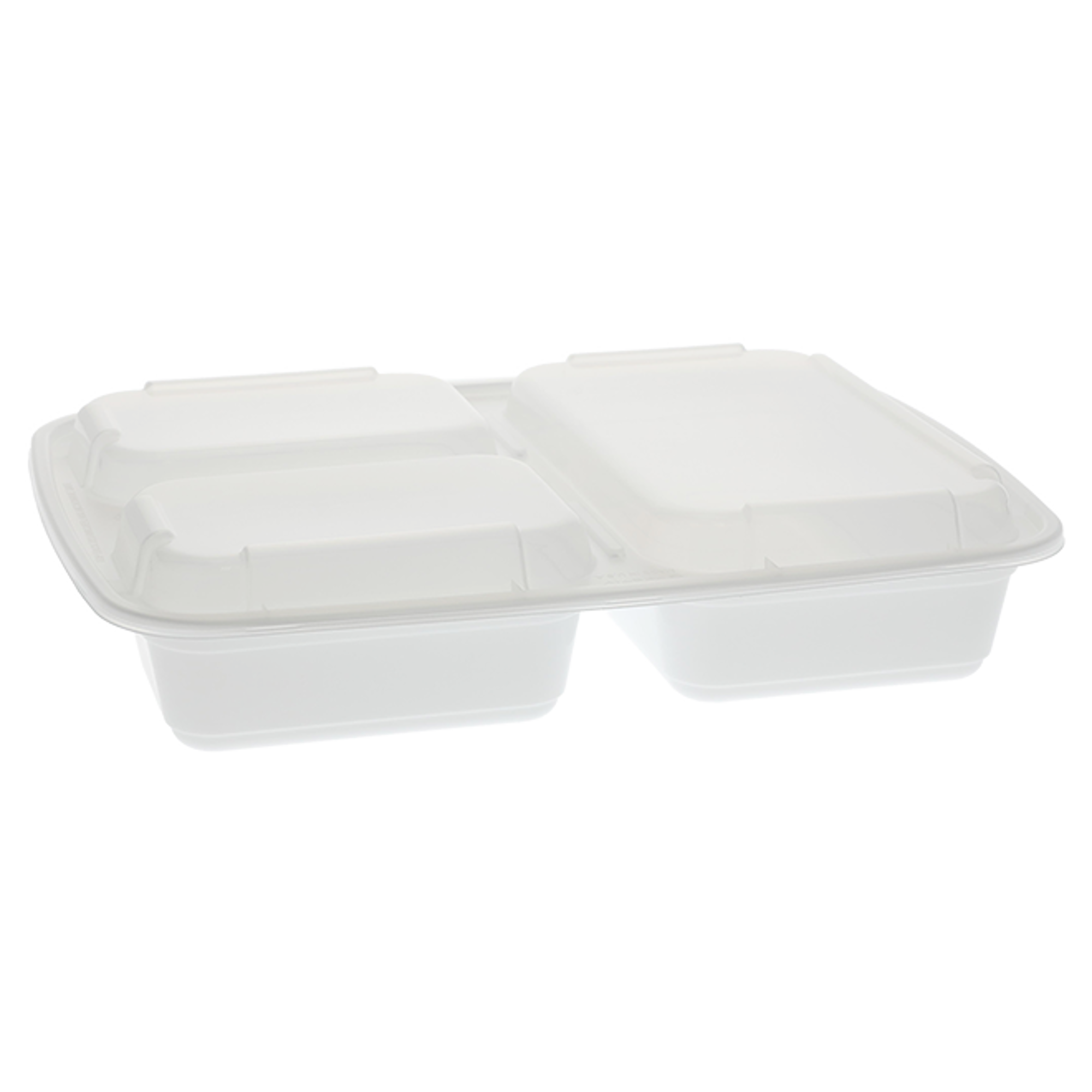 VERSAtainer® 32 oz. Microwavable Round 3-Compartment Takeout