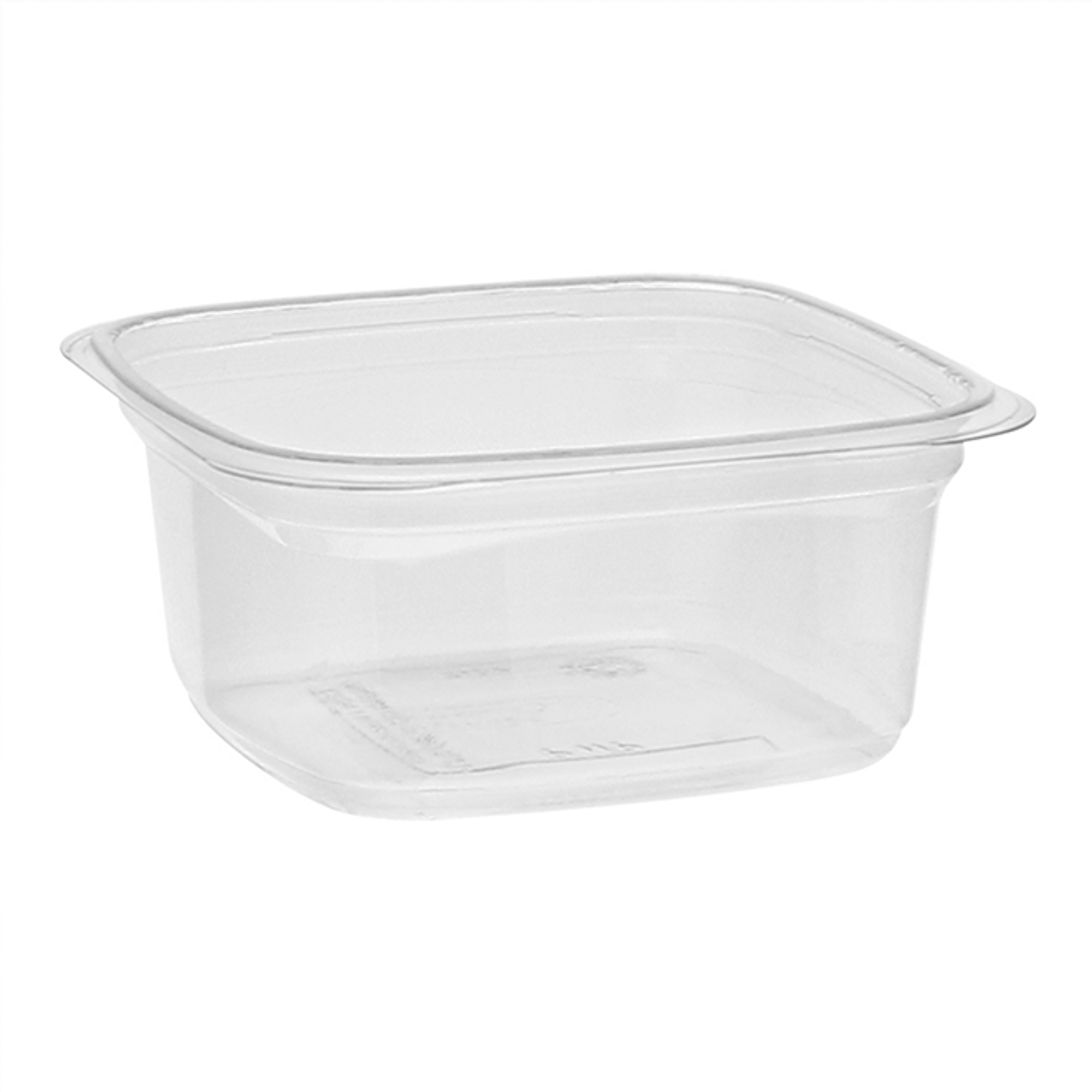 4 12 oz. Recycled Plastic Square Container