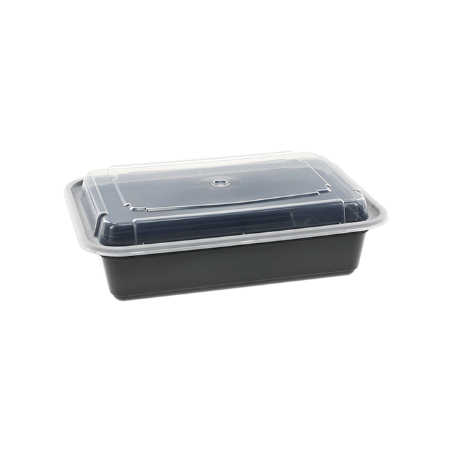 Choice 38 oz. White Round Microwavable Heavy Weight Container with