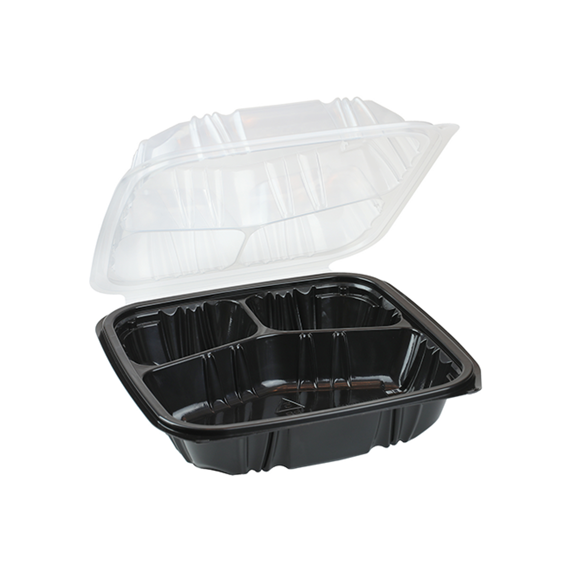 Eco-Friendly Meal Prep Containers 3 Compartment [150-Case 8x8x3