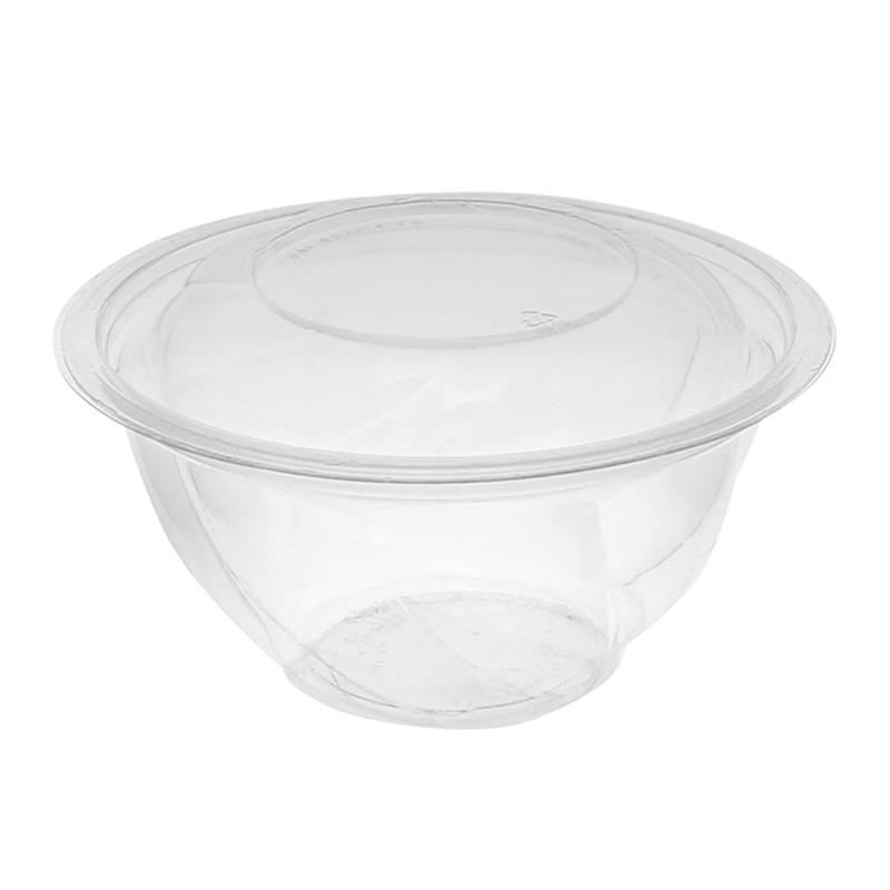 Pactiv SAC0732 EarthChoice 32 oz Square Plastic Salad Bowl