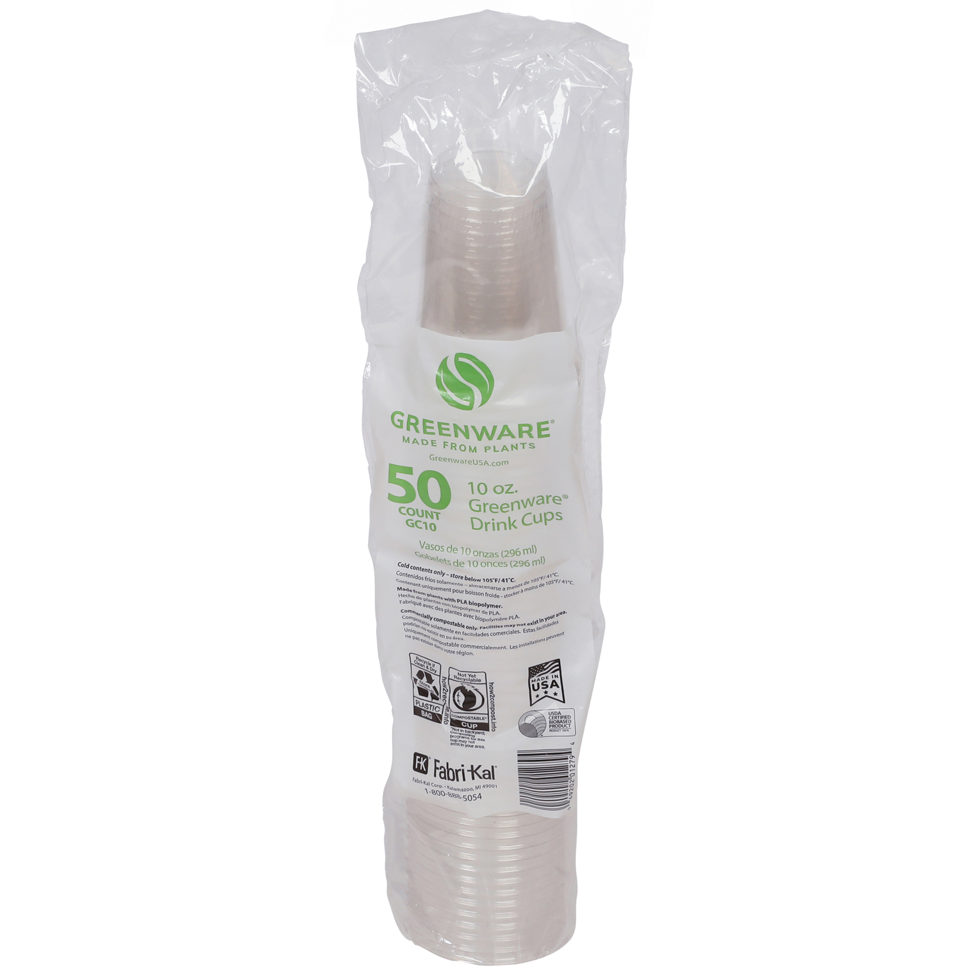 10 oz. Compostable PLA Cold Drink Cup | Pactiv Evergreen