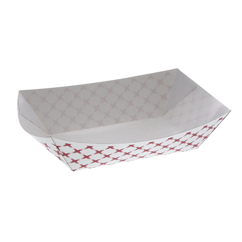 5 lb. Compostable Paper Food Tray, Kraft