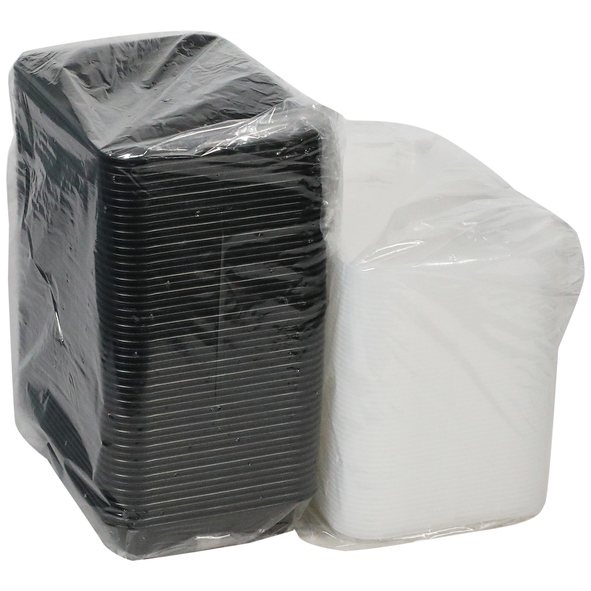 ホワイト ボックス Square Microwaveable White Plastic Hinged Take-Out Container