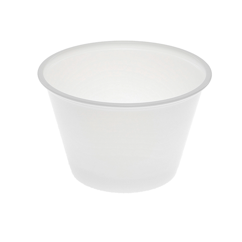 Comfy Package [Case of 1,000] 5.5 oz. Plastic Disposable Portion Cups with  Lids, Souffle Cups - clear